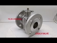 DIN PN16 Flanged Ball Valve Baja tahan karat 1.4409 Dengan lSO5211 TOP