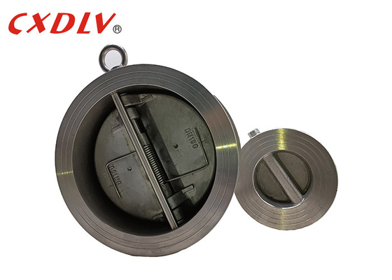 H77X-150LB Wafer Dual Plate Check Valve Stainless Steel Kursi Lembut EPDM Metal DIN PN16