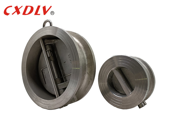 H77X-150LB Wafer Dual Plate Check Valve Stainless Steel Kursi Lembut EPDM Metal DIN PN16