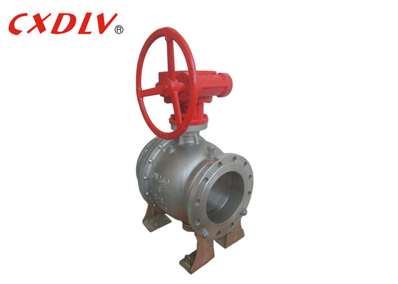 Flange End Trunnion Mounted Ball Valve Cast Steel PN16 DN150 DN200
