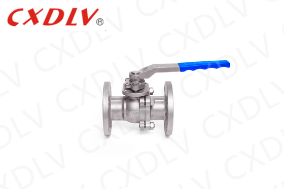 CF8 Flanged Ball Valve dengan bahan RPTFE atau Develon Seat untuk minyak dan cairan lainnya