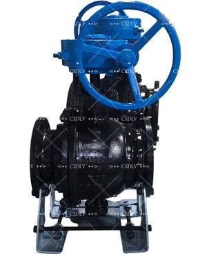 Baja tahan karat Baja Karbon Tetap Manual Flanged Ball Valve Untuk Gas Minyak Air