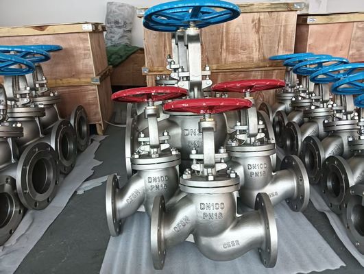 Katup Globe Baja Tahan Karat Wcb Serbaguna Tipe Flange Katup Stop Lubang Penuh