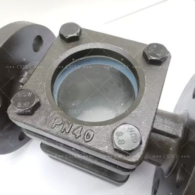 Kaca Flanged Sight yang sesuai dengan ASTM B16.34 untuk tekanan tinggi industri dengan kaca tempered untuk aliran LPG