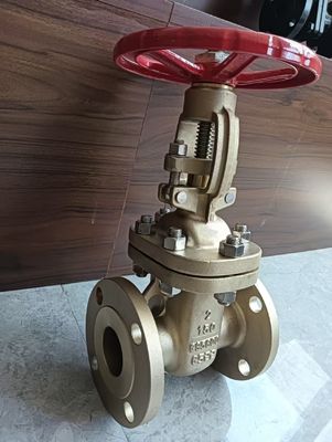 Klep gerbang roda tangan dengan ujung flange CF8M 150LB stainless steel untuk kontrol cairan dan pengoperasian yang mudah