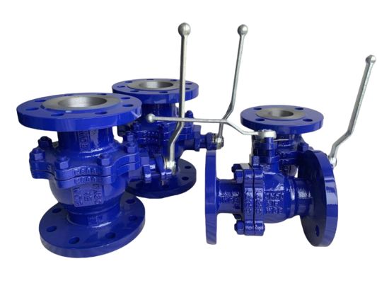 Katup Gas Italia Katup Bola Bergelang DN50 PN16 Potongan Badan Katup Pegangan