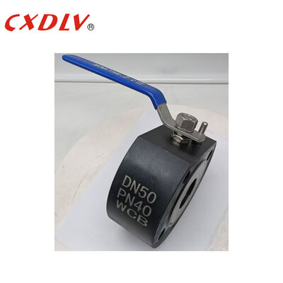 Wafer Tipe 1 pc Full Bore Ball Valve Dengan Pemasangan Antara Flanges PN 40