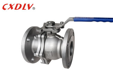 JIS 20K 2PC Cast Steel Ball Valve ISO5211 Direct Mounting Pad untuk Motor