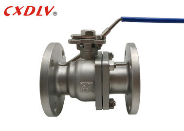 Kelas 150LB CF8 Stainless Steel Bergelang Ball Valve 2 Inch Beroperasi Dengan Menangani