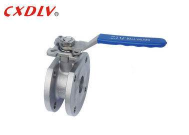 Platform Tinggi CF8 SS304 DN50 Italia Wafer 1 Piece Ball Valve Mengemudi oleh Aktuator