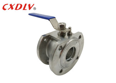 SS316 DN80 Wafer Berakhir Wafer Ball Valve CF8M 1PC PN16 Dengan Lever Ringan