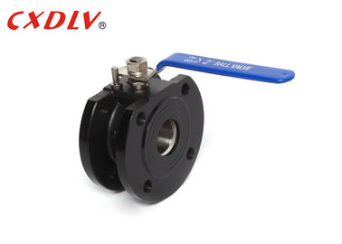 WCB Carbon Steel Wafer Tipis Flanged Ball Valve dengan Handle Stainless Steel