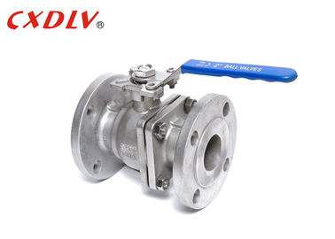 RF CF8 CF8M WCB Flange Ganda Mengambang Ball Valve Berpisah Katup Kontrol Tubuh