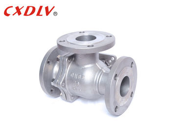 3 Way Ball Valve Stainless Steel Direct Mounting Pad untuk Motor Actuators Automation