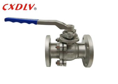 Stainless Steel DIN RF Flanged Ball Valve 2pc Dengan Operasi Menangani