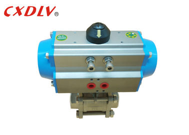 DN15 - DN100 Thread BSPT Pneumatic Dioperasikan Ball Valve Stainless Steel CF8M