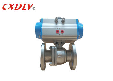 RF Flange Springs Pneumatic Actuated Ball Valve 12pcs Dengan Manual Override