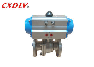 SS316 2PC Port Penuh Udara Pneumatik Digerakkan Ball Valve Q641F JIS10K 50A