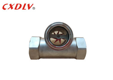 Ulir Sekrup BSPT BSP NPT Sight Glass Flow Indicator Biasanya Tekanan