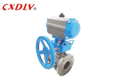 Handwheel Control Valve Actuator Manual Override Worm Gear Untuk Quarter Turn Valve