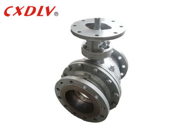 Baja karbon 10 Inch 2 pcs Trunnion Mounted Ball Valve American Standard