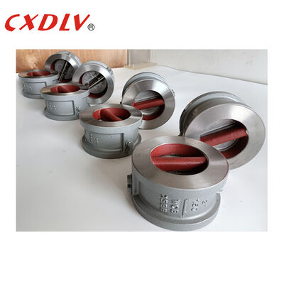 WCB Body Metal Seat Double Plates Wafer Check Valve Non Return Valves 150LB Koneksi