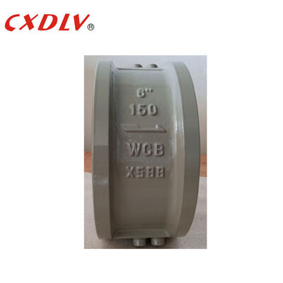 WCB Body Metal Seat Double Plates Wafer Check Valve Non Return Valves 150LB Koneksi