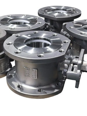 Valve Bola Wafer Tembok Ringan Italia Komponen Cepat Pergantian Baja Ringan 2PC dengan ISO5211 Mounting Pad
