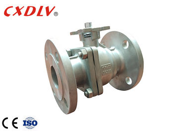 JIS 10K SCS13A Mengambang Port Penuh Bergelang 2PC Ball Valve Dalam Bola Padat