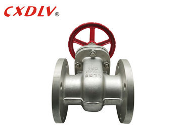 2 "-12" Resilient Seated Gate Valve, Solid Wedge Gate Valve Dengan Flanged Berakhir