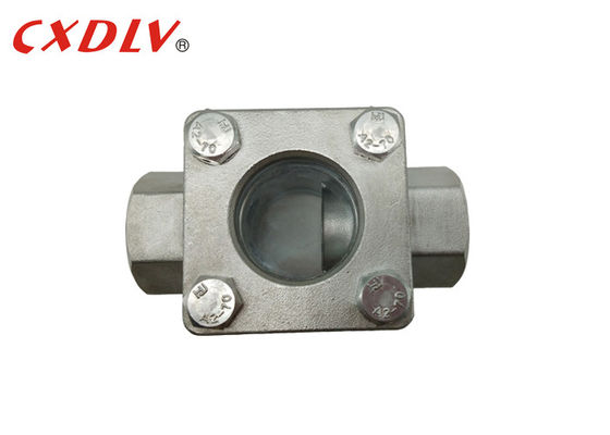 Investasi Pengecoran Sight Glass Flow Indikator Sekrup Berakhir