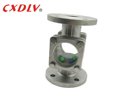 ANSI CF8 Straight Through Flanged Sight Glass Dengan Bola Di Dalam