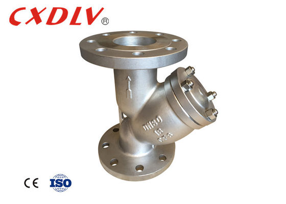 Carbon Steel Flanged Ends Y Strainer Valve Dengan Mesh 80 PN16 RF