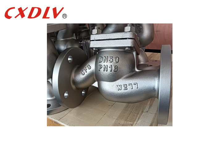 DIN Lift Check Valve Stainless Steel DN50 PN16 Flanged Ends Jenis