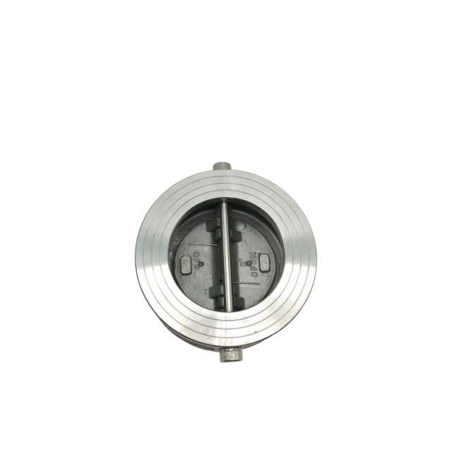 Katup Cek Pelat Ganda Baja Tahan Karat dengan Ketahanan Suhu Tinggi untuk Air Uap Minyak dan Gas