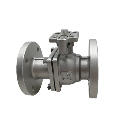 Stainless Steel Ball Valve Flanged Ends dengan ISO TOP untuk Gas