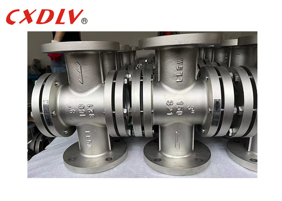 Industial SS321 Flanged Sight Glass Stainless Steel Indikator Aliran Jendela Ganda