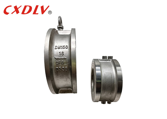 H77X-150LB Wafer Dual Plate Check Valve Stainless Steel Kursi Lembut EPDM Metal DIN PN16
