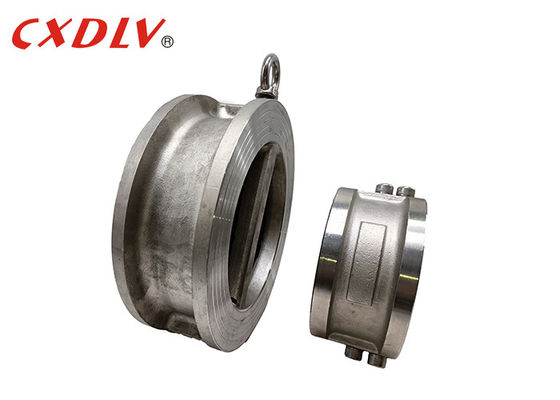 DN150 EPDM Seat Wafer Type Check Valve Dual Plate Pipe Double Disc Door