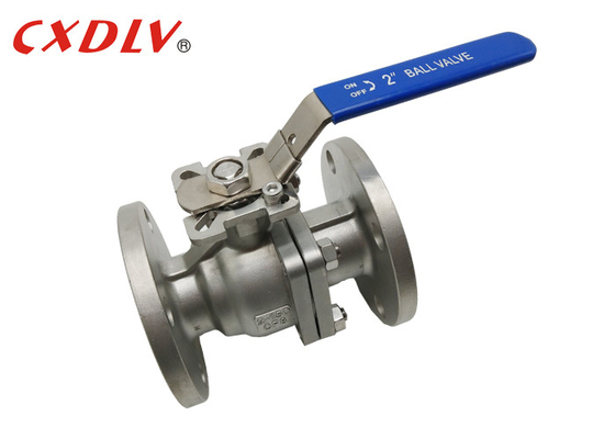 150LB Flange End Stainless Steel Ball Valve Dengan Mounting Pad