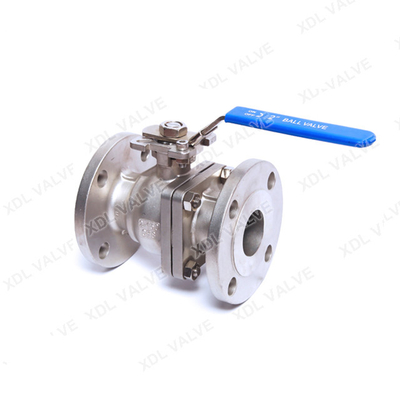 Baja tahan karat 304 316L Flanged Ball Valve Cf8m Handle Manual End Connection