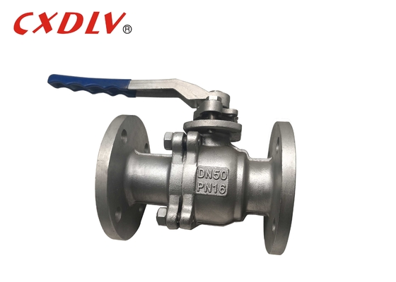 DN50 DN 100 katup bola stainless steel CF8/CF8M Flanged Connection Body PN10/16 Ujung