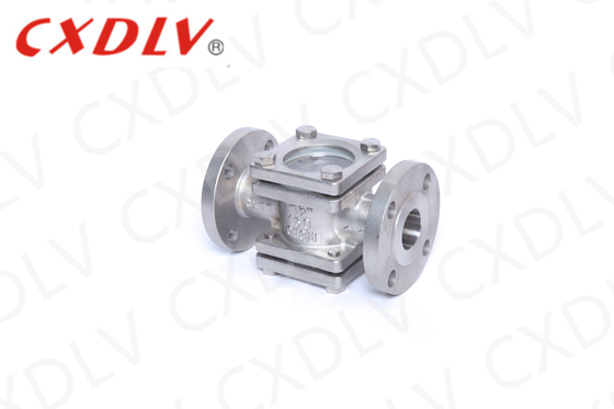 Double Flange Sight Glass dalam stainless steel CF8 untuk visualisasi aliran tekanan tinggi