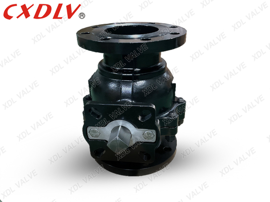 Karbon Steel A216WCB Flanged Ball Valve dengan RPTFE Seat untuk Pengolahan Air Limbah
