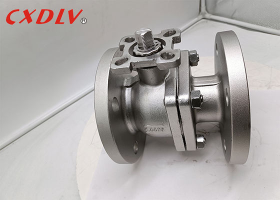 Katup Bola 2PC 1.4409 Badan Dudukan PTFE Batang Kosong Bola Apung DIN PN16