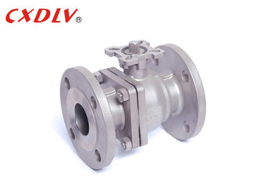 JIS 20K 2PC Cast Steel Ball Valve ISO5211 Direct Mounting Pad untuk Motor