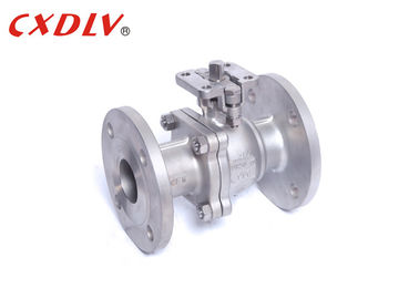 Actuator Listrik Pemasangan Langsung SS Ball Valve Flange Type Nominal Size DN50 ~ DN200