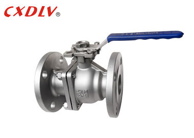 Tekanan Normal Flanged Ball Valve Handle Lever 150LB DN50 Platform Tinggi