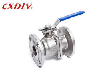 RF CF8 CF8M WCB Flange Ganda Mengambang Ball Valve Berpisah Katup Kontrol Tubuh
