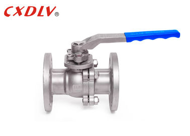 DIN Standard Split Body Low Platform 2pc Ball Valve PTFE PPL Soft Seat